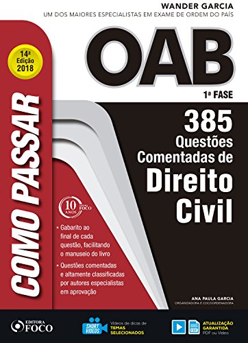 Livro PDF Como passar na OAB 1ª Fase: direito civil: 385 questões comentadas