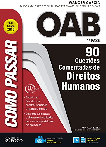 Livro PDF Como passar na OAB 1ª Fase: direitos humanos: 90 questões comentadas
