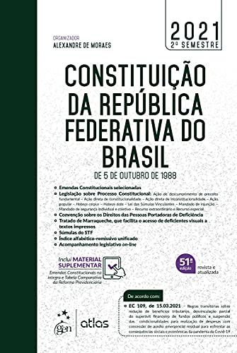 Capa do livro: Constituição da República Federativa do Brasil – De 5 de Outubro de 1988 - Ler Online pdf