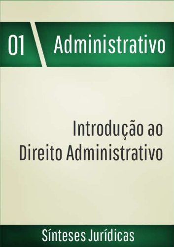 Capa do livro: Introdução ao Direito Administrativo (Sínteses Jurídicas Livro 1) - Ler Online pdf