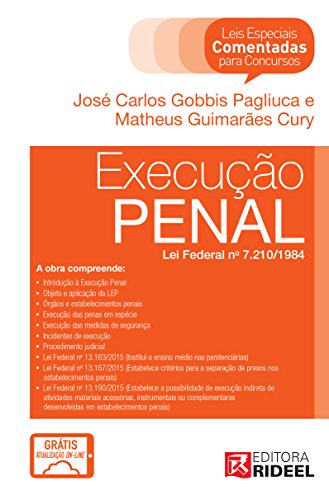 Livro PDF: Leis Especiais Comentadas – Execução Penal