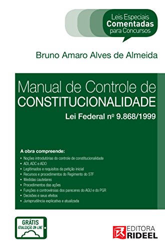 Capa do livro: Leis Especiais Comentadas – Manual de Controle de Constitucionalidade - Ler Online pdf