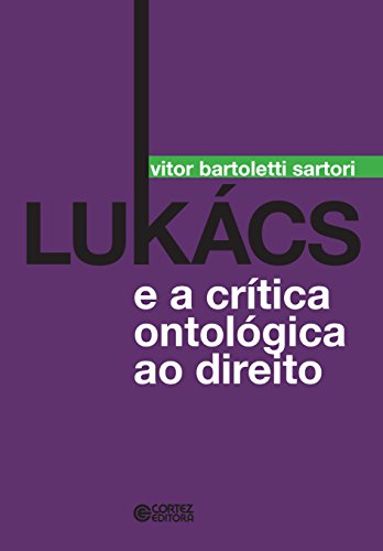 Capa do livro: Lukács e a crítica ontológica ao direito - Ler Online pdf