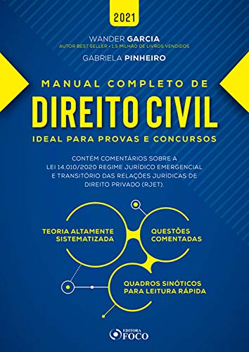 Livro PDF Manual Completo de Direito Civil: Ideal para provas e concursos