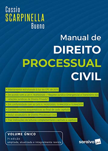 Livro PDF Manual De Direito Processual Civil – Vol. Único – 7ª Edição 2021