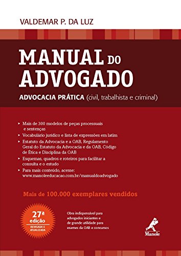 Capa do livro: Manual do Advogado: Advocacia Prática (Civil, Trabalhista e Criminal) - Ler Online pdf