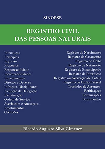 Capa do livro: Sinopse de Registro Civil das Pessoas Naturais - Ler Online pdf