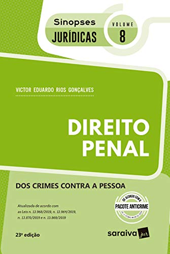 Capa do livro: Sinopses – Direito Penal – dos Crimes Contra a Pessoa – Vol. 08 – 23ª Edição 2020 - Ler Online pdf