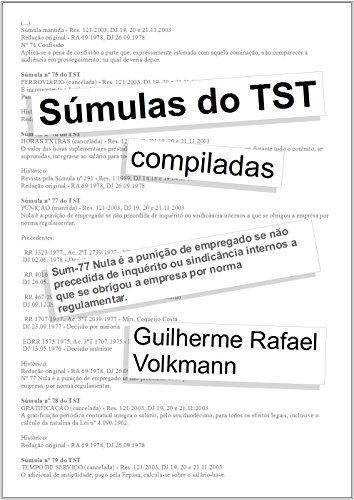 Livro PDF: Súmulas do TST: compiladas