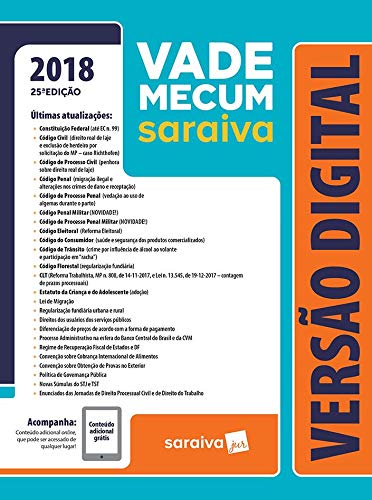 Livro PDF Vade Mecum Saraiva 2018 – Tradicional