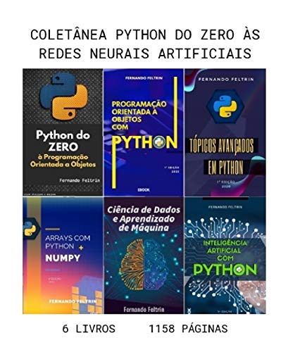 Livro PDF: 6 em 1 – Coleção Python do ZERO às Redes Neurais Artificiais