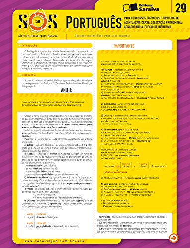 Capa do livro: COLEÇÃO SOS – PORTUGUÊS PARA CONCURSOS JURÍDICOS 1 - Ler Online pdf