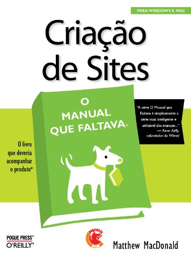 Capa do livro: Criação de Sites – O manual que Faltava - Ler Online pdf