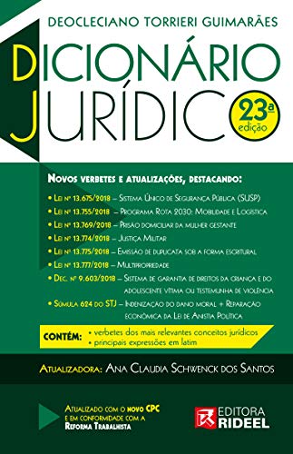 Capa do livro: Dicionário Universitário Jurídico - Ler Online pdf
