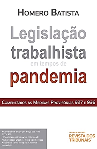 Capa do livro: Legislação trabalhista em tempos de pandemia - Ler Online pdf