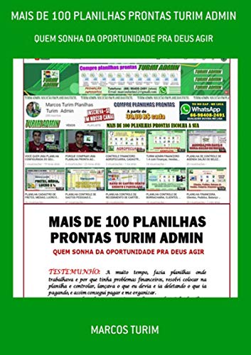 Capa do livro: Mais De 100 Planilhas Prontas Turim Admin - Ler Online pdf