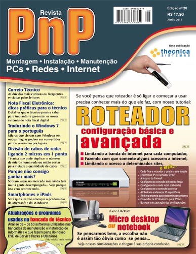 Livro PDF PnP Digital nº 20 – Roteador: configuração básica e avançada