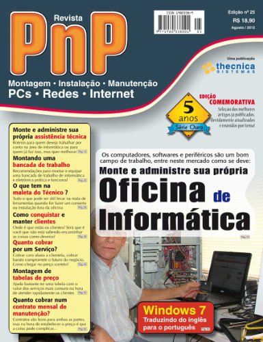 Livro PDF: PnP Digital nº 25 – Monte e administre sua propria oficina de informática