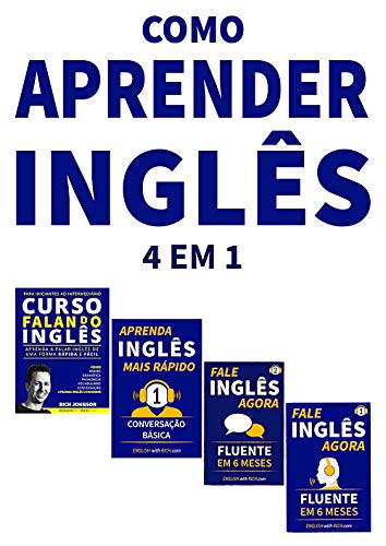Livro PDF Como Aprender Inglês de Forma Mais Fácil e Rápida BOX: 4 em 1: Fale Inglês Agora 1 & 2 e Aprenda Inglês Mais Rápido