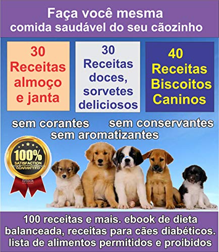 Livro PDF 100 Receitas saudáveis para seu cachorro