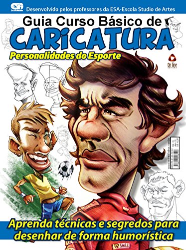Capa do livro: Guia Curso Básico de Caricatura – Personalidades do Esporte 01 - Ler Online pdf