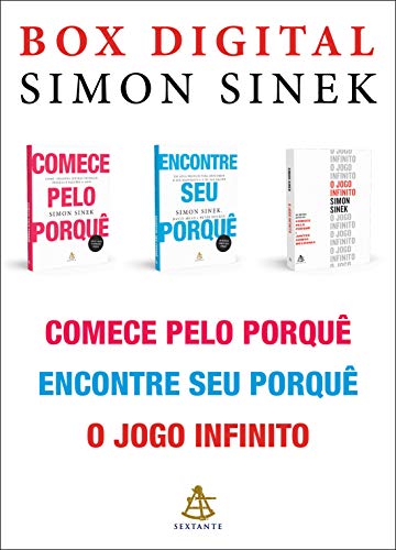 Livro PDF Box Simon Sinek: Comece pelo porquê • Encontre seu porquê • O jogo infinito