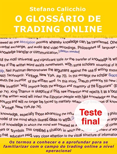 Livro PDF O glossário de trading online: Os termos a conhecer e a aprofundar para se familiarizar com o campo do trading online a nível operacional