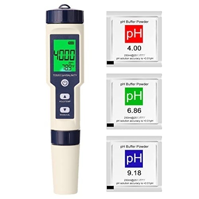 3. Medidor de pH KKcare Multiparâmetro 5 em 1 - KKCARE