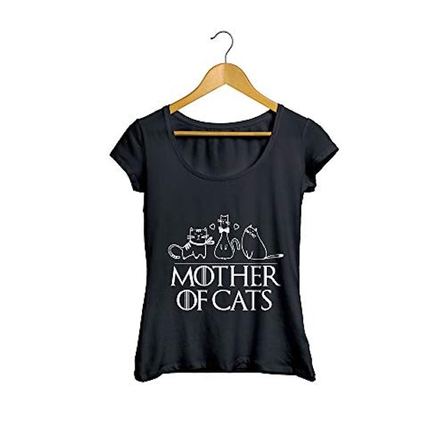 9. Camiseta Baby Look Mother of Cats - LIGA FASHION